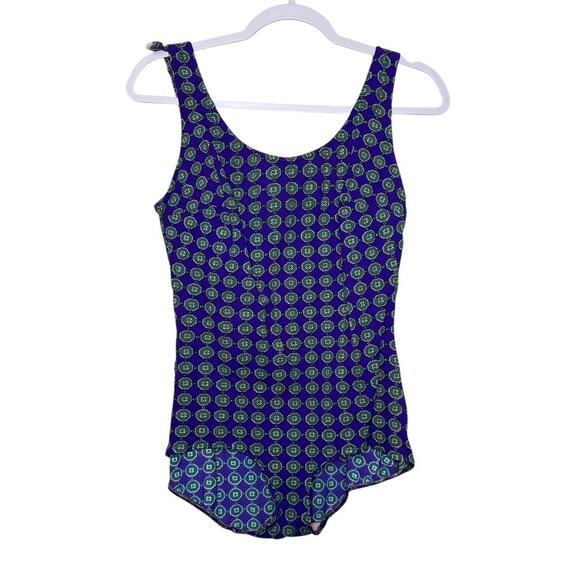 Vintage Roxanne X Geoffrey Beene Perfection Fit Bathing Suit Women 10 Union Made - Picture 1 of 12